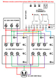 AC Wireless Remote Control Switch Kit for 3 Phase 220V 380V Motor (Model: 0020080)