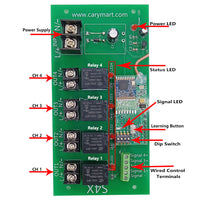Long Range 5km 4 Way DC Wireless Remote Control Receiver Kit (Model: 0020224)