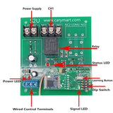 DC Remote Control Receiver Kit 1 Way 10A Dry Relay Output (Model: 0020685)