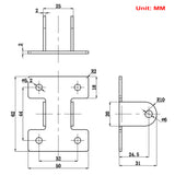 Fixed Mounting Bracket C for Electric Linear Actuator