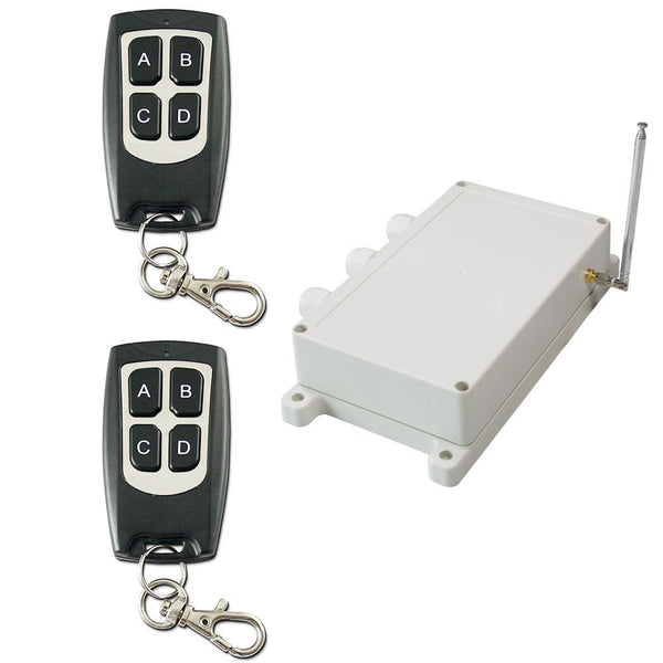 4 Channel AC High Power 30A Waterproof Wireless Remote Control Switch Kit (Model: 0020448)