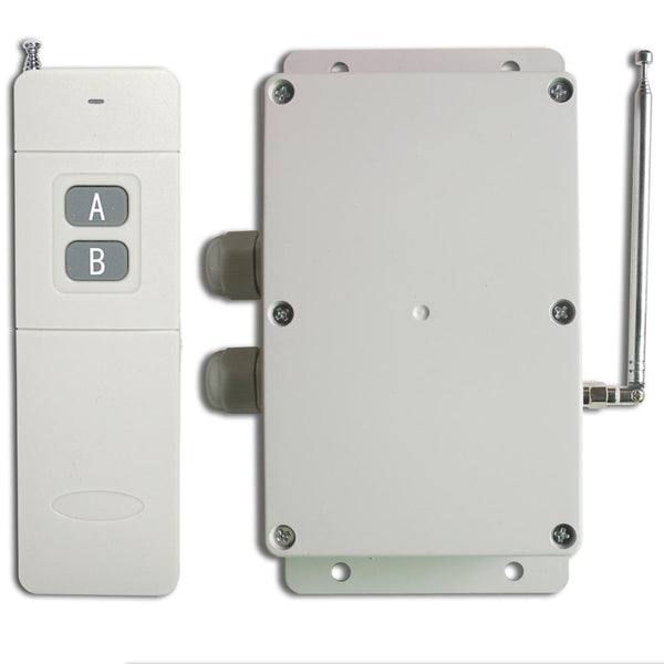 2 Channel AC Power Input Output 30A Wireless Remote Control Switch Kit (Model: 0020137)