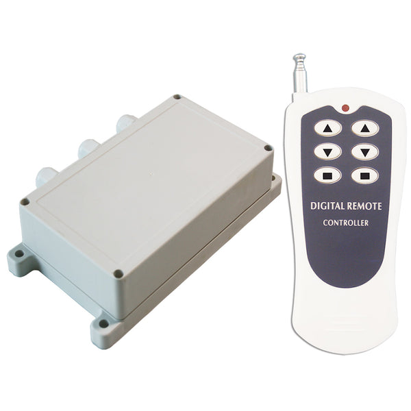 2 Way Remote Control Switch Kit for Wireless Control AC Motor Positive Reverse Rotation (Model: 0020681)