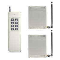Two 9V 12V 24V 4 Way Wireless Switch with 8 Button Remote Control (Model: 0020386)