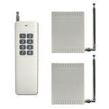 Two 9V 12V 24V 4 Way Wireless Switch with 8 Button Remote Control (Model: 0020386)