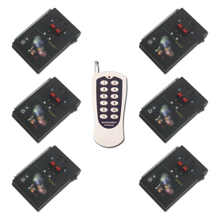 Ignite Remote Control 12 Way Wireless RF Remote Control Fireworks Ignite Firing System ...
