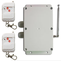 2 Channel AC High Power 30A Waterproof Wireless Remote Control Switch Kit with Radio Receiver and RF Transmitter
