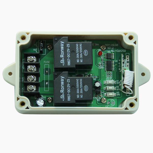 433MHz Wireless Remote Control 12V 24V DC Electric Gear Motor Switch ...