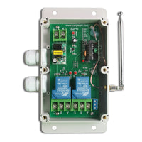 2 Channel AC High Power 30A Relay Output Waterproof Wireless Switch (Model: 0020340)
