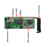 Long Range 5000 Meters 4 Channel Wireless RF Receiver Module (Model: 0020241)