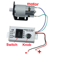 DC 10A Variable Speed Controller For 9V~60V Electric Motor (Model: 0044009)