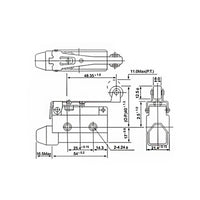 Waterproof Roller Lever Limit Switch (Model: 0010011)