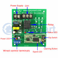 1 Way Long Range 5km AC Relay Output 10A Wireless Switch RF Receiver (Model: 0020688)
