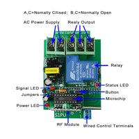 A 12 Buttons Transmitter Control 12 AC Wireless Remote Switches (Model: 0020366)