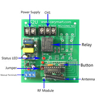 One RF Transmitter Wireless Control 6 AC 10A Radio Remote Switches (Model: 0020433)