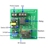 One RF Transmitter Wireless Control 6 AC 10A Radio Remote Switches (Model: 0020433)
