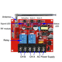 AC 380V Wireless Remote Control Switch Kit for Three Phase Motor (Model: 0020698)