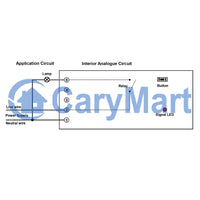 1 Channel 3A AC Power Output Wireless Switch or RF Receiver (Model: 0020612)