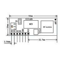 Long Range 5000 Meters 4 Channel Wireless RF Receiver Module (Model: 0020241)