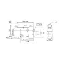 Micro Roller Lever Limit Switch (Model: 0010013)
