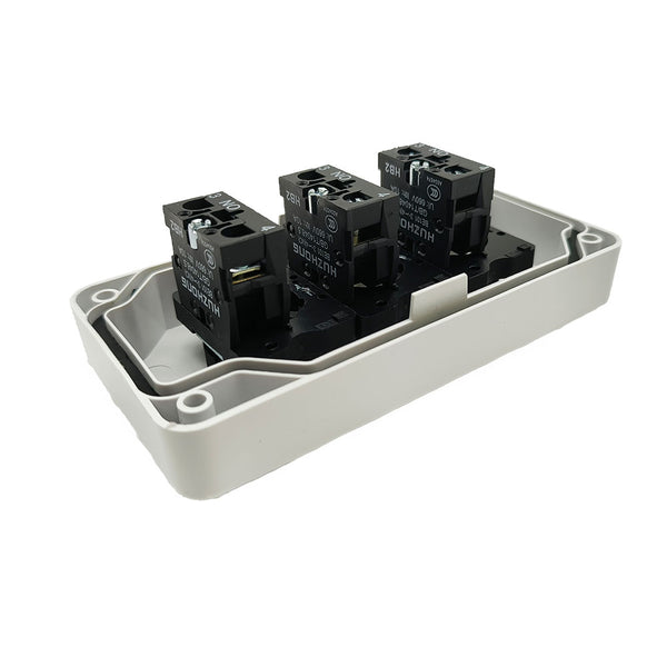 3 Position UP STOP DOWN Push Button Switch Control Box Waterproof ...
