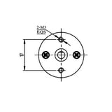 25mm 24V High Torque DC Electric Geared Motor Optional Speed (Model: 0041321)