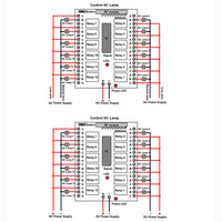 DC Power Wireless Switch Radio Receiver with 12 Channel Relay Output (Model: 0020205)