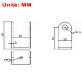 Fixed Mounting Bracket B for Electric Linear Actuator