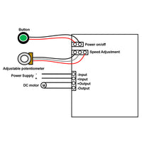 PWM DC 6V~30V 6A Motor Speed Controller with Digital Screen (Model: 0044001)