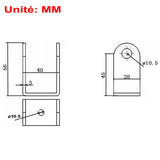 Fixed Mounting Bracket E for Electric Linear Actuator