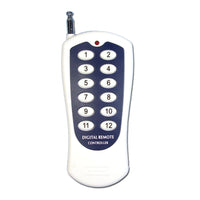 Remote Control Switch Kit with 12 AC 30A Output Wireless Receivers and RF Transmitter (Model: 0020740)