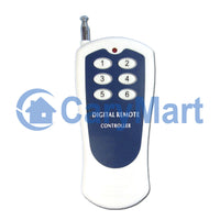 Wireless RF Remote Control Kit with 1 Transmitter and 6 AC 10A Output Receivers (Model: 0020458)