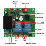 AC Power Wireless Remote Control Switch Kit for 220V 380V Motor (Model: 0020080)