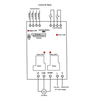 1 Channel AC 120V 220 Volt 30A Wireless Motor Switch or RF Receiver (Model: 0020130)