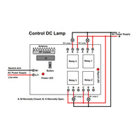 Long Range 2 Km 4 Channel AC Power 10A Wireless Remote Control Switch Kit (Model: 0020402)