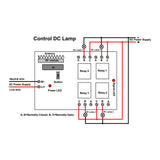 4-CH AC 10A Wireless Remote Control Switch Kit with Memory Function (Model: 0020282)