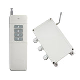 Long Range 120V 220V Wireless Remote Control Switch Kit 4 Way 30A (Model: 0020111)