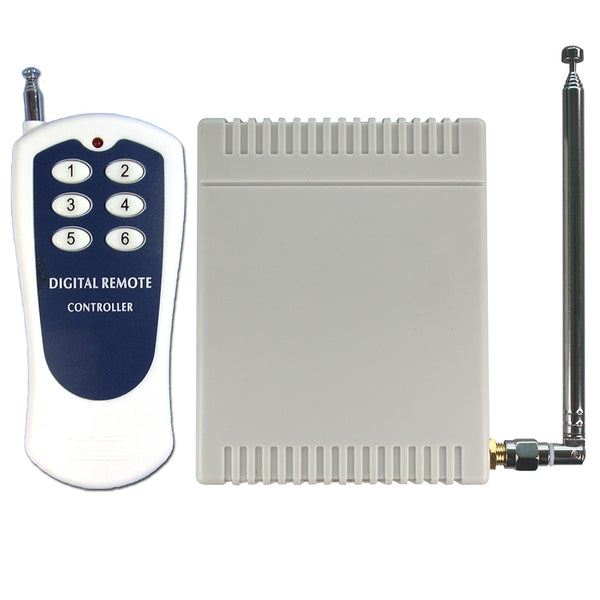 6 Channel DC Power 10A Relay Output Wireless Receiver and Transmitter (Model: 0020036)