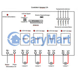 4 Channels 10A AC Power Output Wireless Switch or RF Receiver (Model: 0020221)