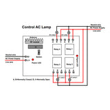 4-CH AC 10A Wireless Remote Control Switch Kit with Memory Function (Model: 0020282)