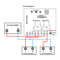 2 Way Three Phase Power 220V 380V Wireless Remote Control Receiver Kit (Model: 0020072)