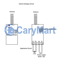 DC 4~12V Input Output Remote Control Kit with micro mini Wireless Receiver and RF transmitter (Model: 0020641)