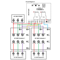 2 Way Three Phase Power 220V 380V Wireless Remote Control Receiver Kit (Model: 0020072)