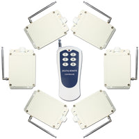 One RF Transmitter Wireless Control 6 AC 10A Radio Remote Switches (Model: 0020433)