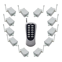 Remote Control Switch Kit with 12 Wireless Receivers And A RF Transmitter (Model: 0020364)