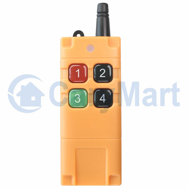 Strong Industrial Waterproof Long Range RF Remote Control / Transmitter Four Buttons (Model: 0021087)