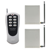 Two AC 110V 220V 4 Way Wireless Switch with 8 Button Remote Control (Model: 0020404)