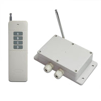 2000 Meters 4 Ways AC Power Input Output 10A Wireless Remote Control Switch Kit (Model: 0020222)