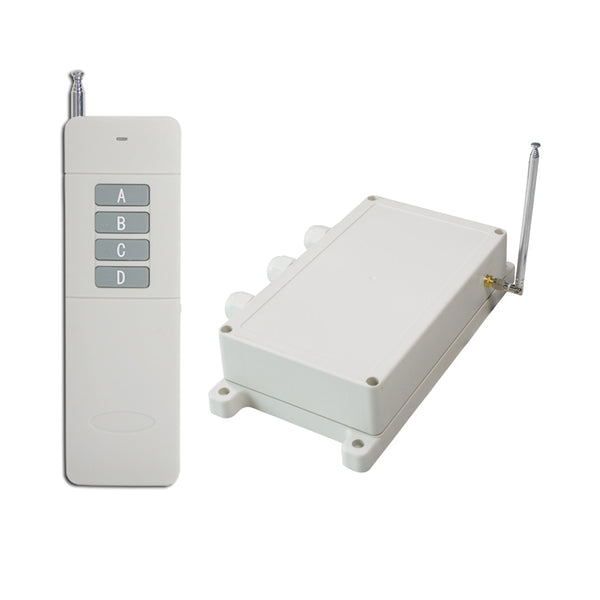 Long Range 5km Wireless Remote Control Switch Kit 4 CH DC Power Output ...