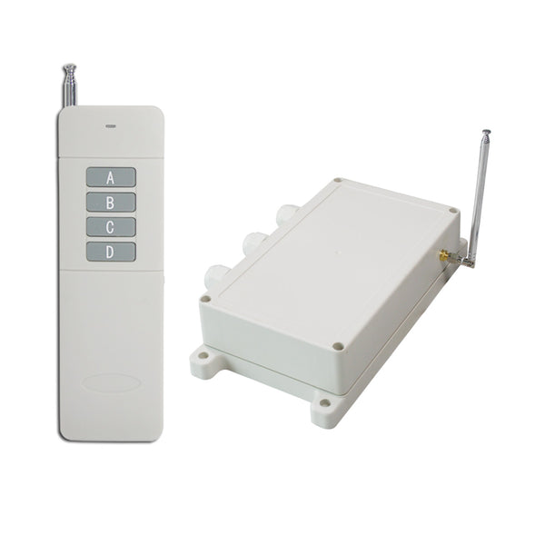 4 Channel AC High Power Wireless Receiver and RF Remote Control (Model: 0020673)